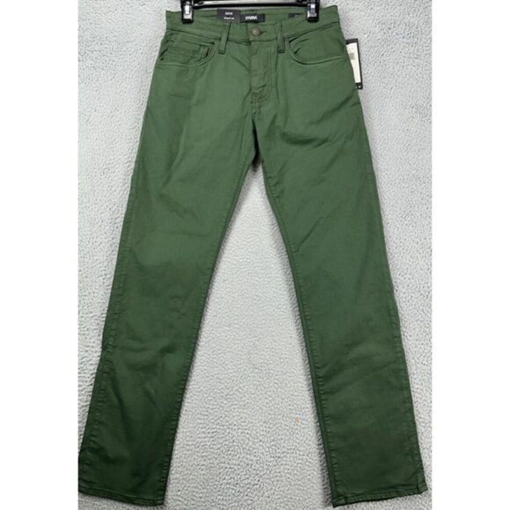 Mavi Zach Jeans Mens 28X32 Green Straight‎ Leg Denim Stretch NEW